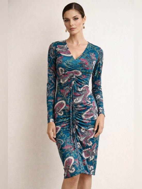 ella moon Dresses & Skirts - NWT | Ella Moon | Boho Long Sleeve Ruched Dress - Size S